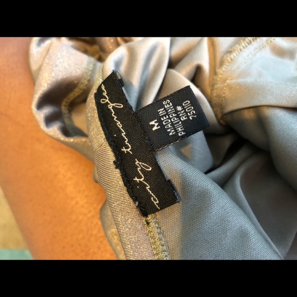 Short Gold Sequined Evening Dress - Picture 6 of 7